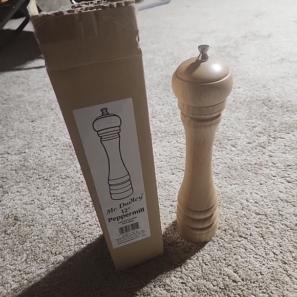 Vintage Mr. Dudley/Gessner PepperMill 12" Natural #MRD7CS10PN NIB - Picture 5 of 5